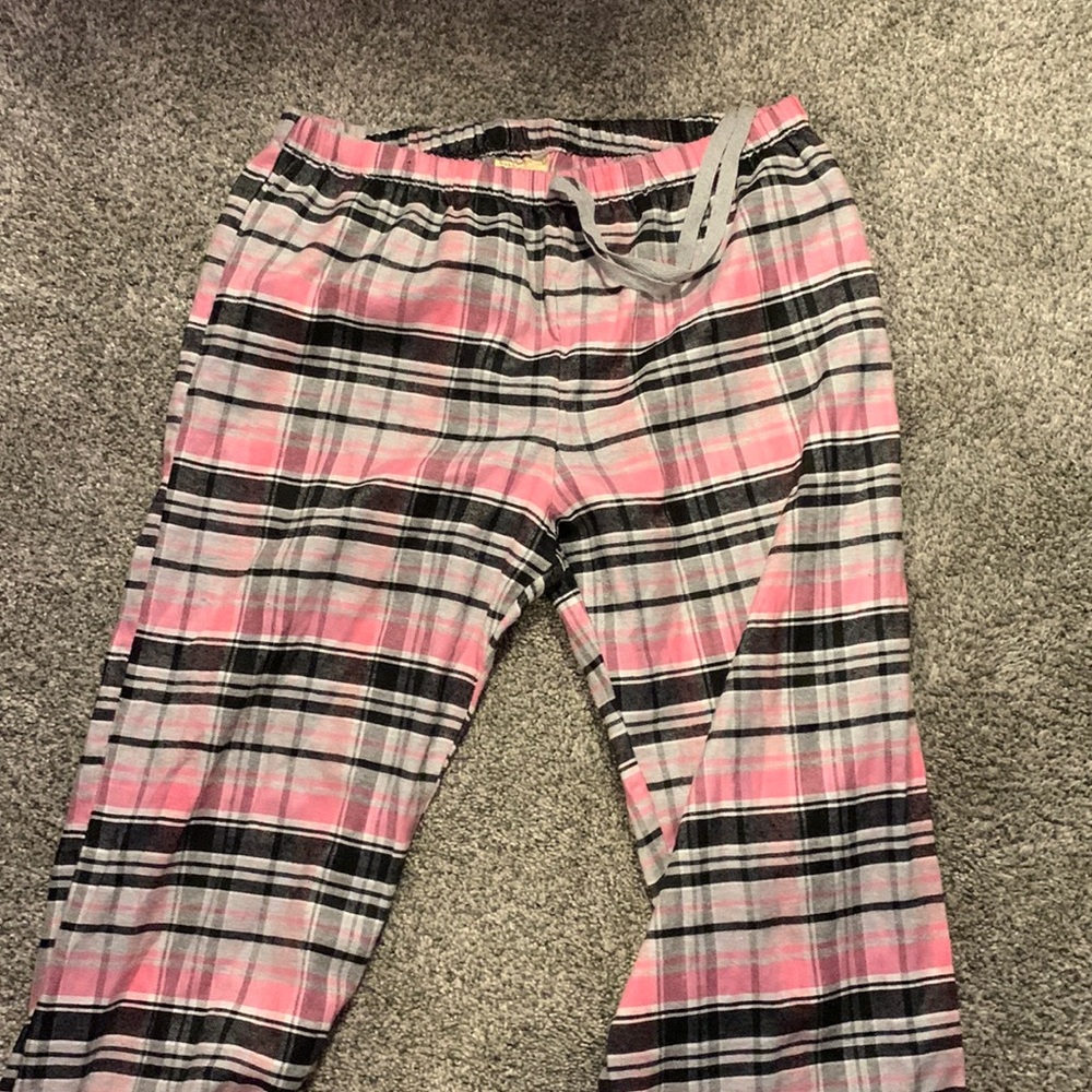 Pink Plaid Pajama Pants